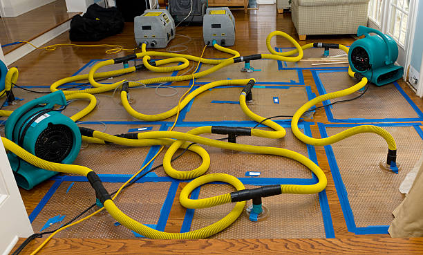 Professional Flood Damage Restoration technician working in Burns, OR